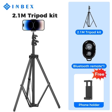 INBEX IB 2R 170CM Profesion Tripod Kamera Handphone Bluetooth Remote Konten Remote Bluetooth