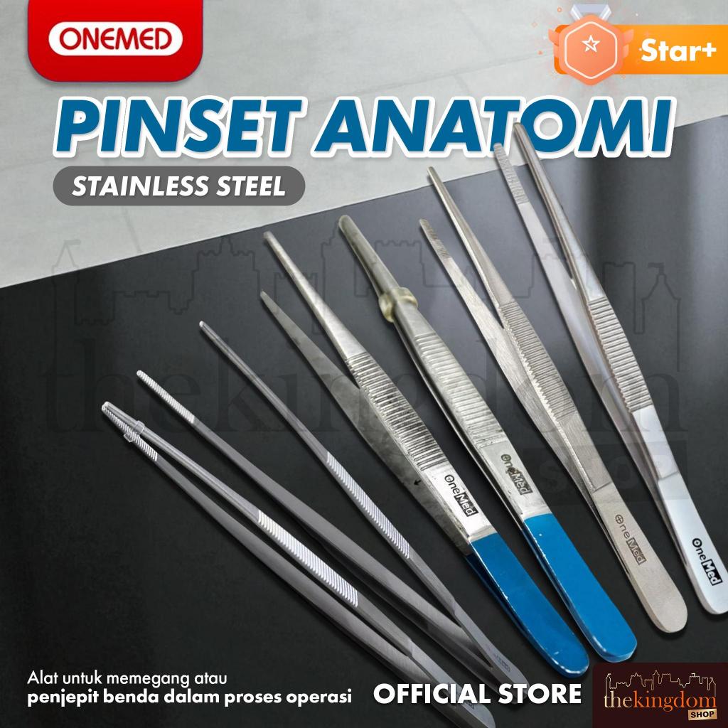 Jual Onemed Pinset Anatomi SS Stainless Steel Stenless Vinset Anatomis ...