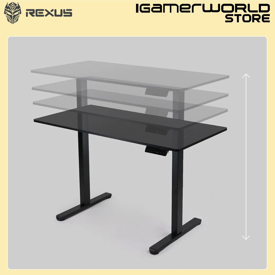 Jual Rexus RISE RXD-126 RXD-146 Electric Standing Desk Gaming Desk Meja ...