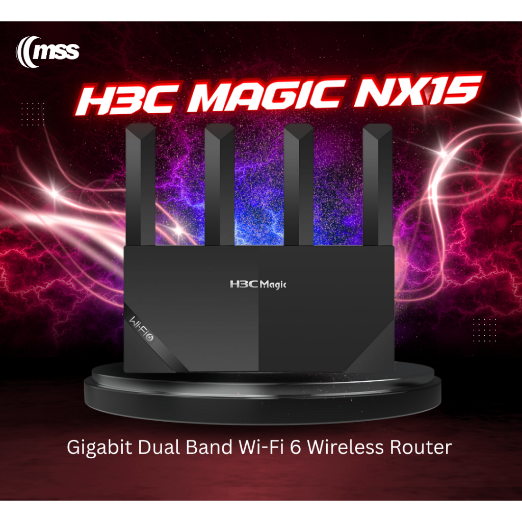 Jual H3C Magic NX15 Router Wi-Fi 6 1500Mbps Mesh Gigabit Dual Band ...
