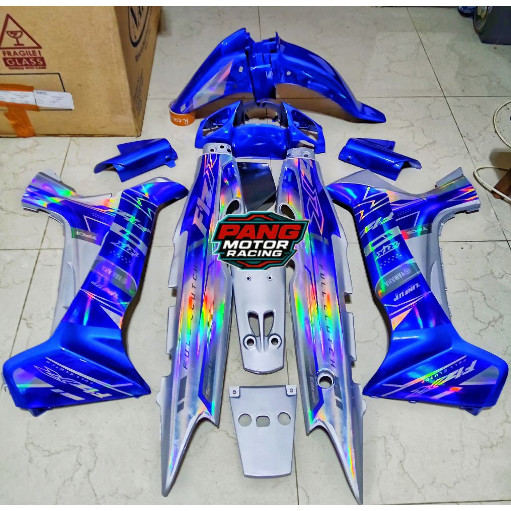 Jual Body set FIZ R HOLOGRAM BIRU SILVER Bodi Fulset fiz r Hologram RTX ...