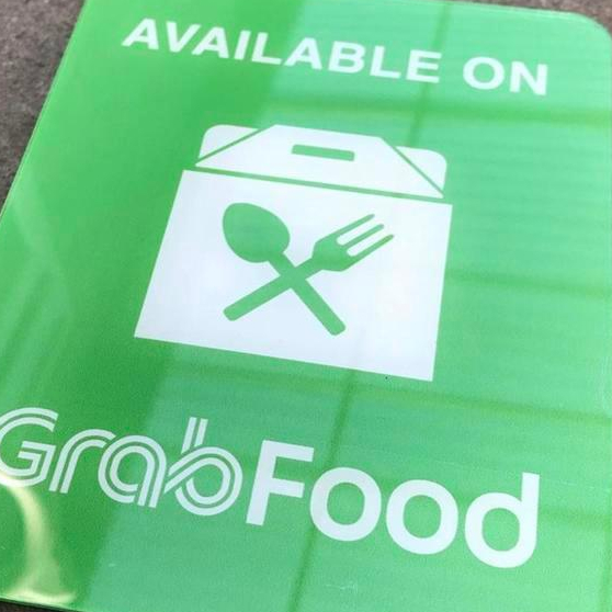 Jual Papan Grab Sign Pelang Akrilik Acrylic Untuk Cafe Resto Signboard ...