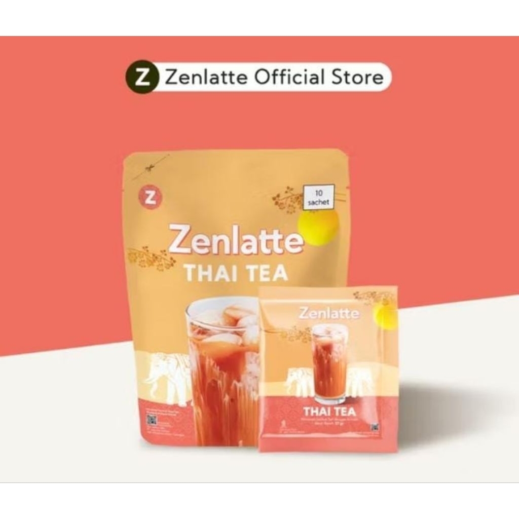 Jual ZENLATTE THAI TEA POUCH 270gr ( 10's x 27gr) | Shopee Indonesia