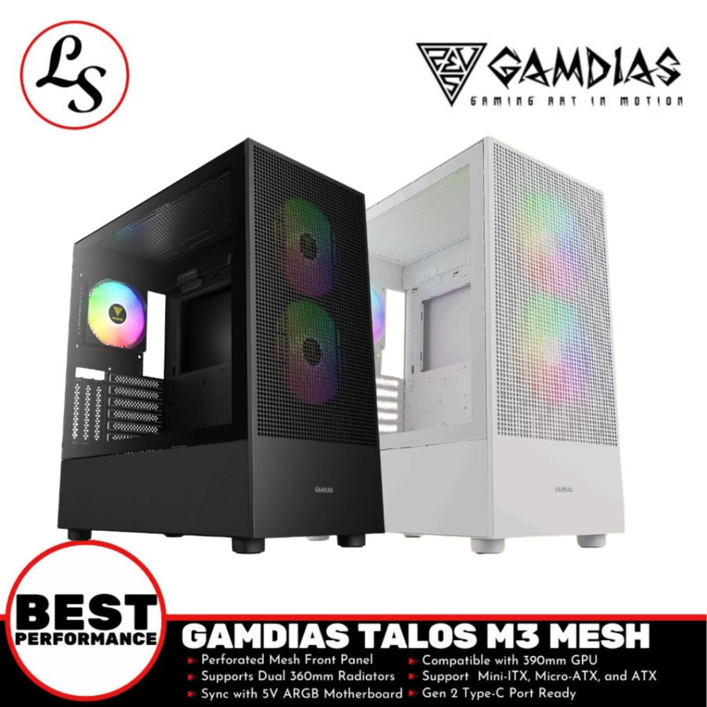 Jual GAMDIAS PC CASE Talos M3 Mesh | Shopee Indonesia