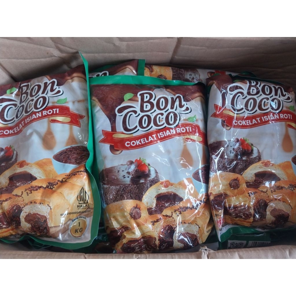 Jual BON COCO COKELAT ISIAN ROTI PREMIUM 1kg | Shopee Indonesia