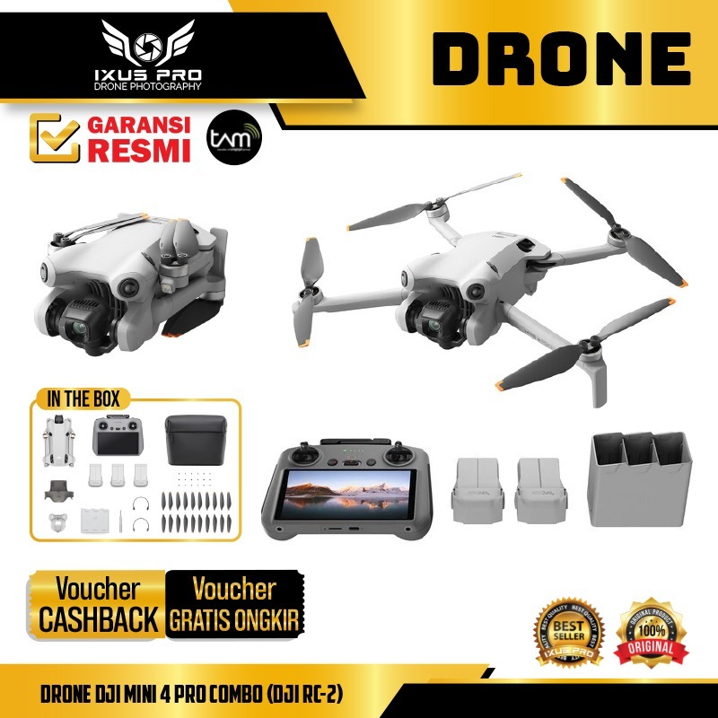 Jual DJI Mini 4 Pro Combo (DJI RC 2) - Camera Drone | Shopee Indonesia