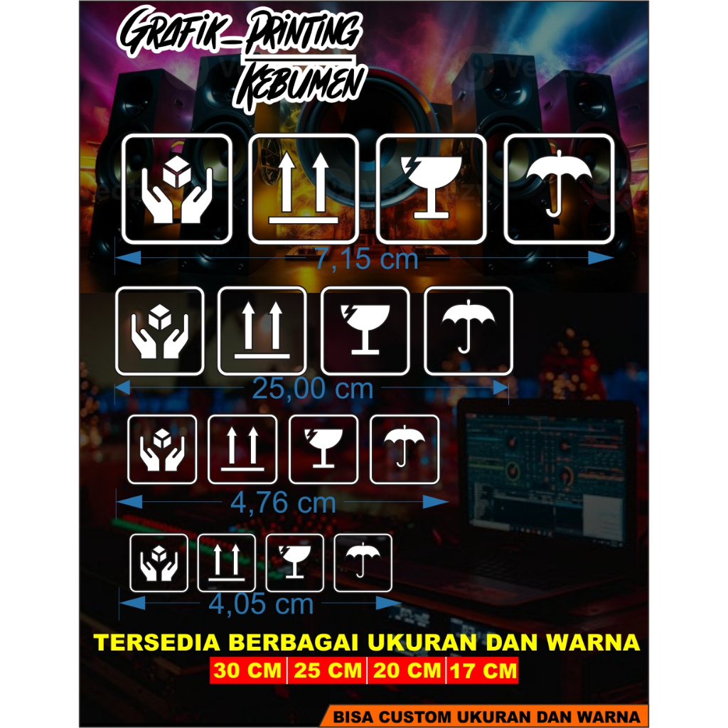 Jual cutting sticker fragile atau stiker hardcase | Shopee Indonesia