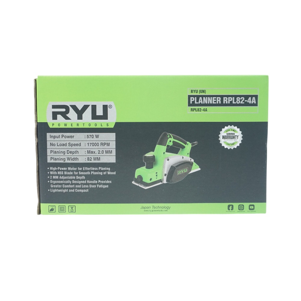 Jual RYU Mesin Serut Kayu Mesin Ketam Planner RPL82-4A 570 Watt ...