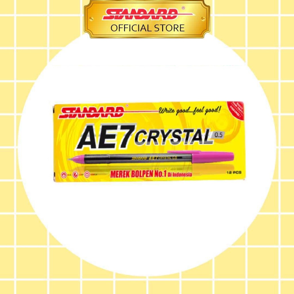 Standard - Pulpen AE7 Crystal 0.5  ( Alat Tulis / Pen / Ballpoint / Pena ) (2)