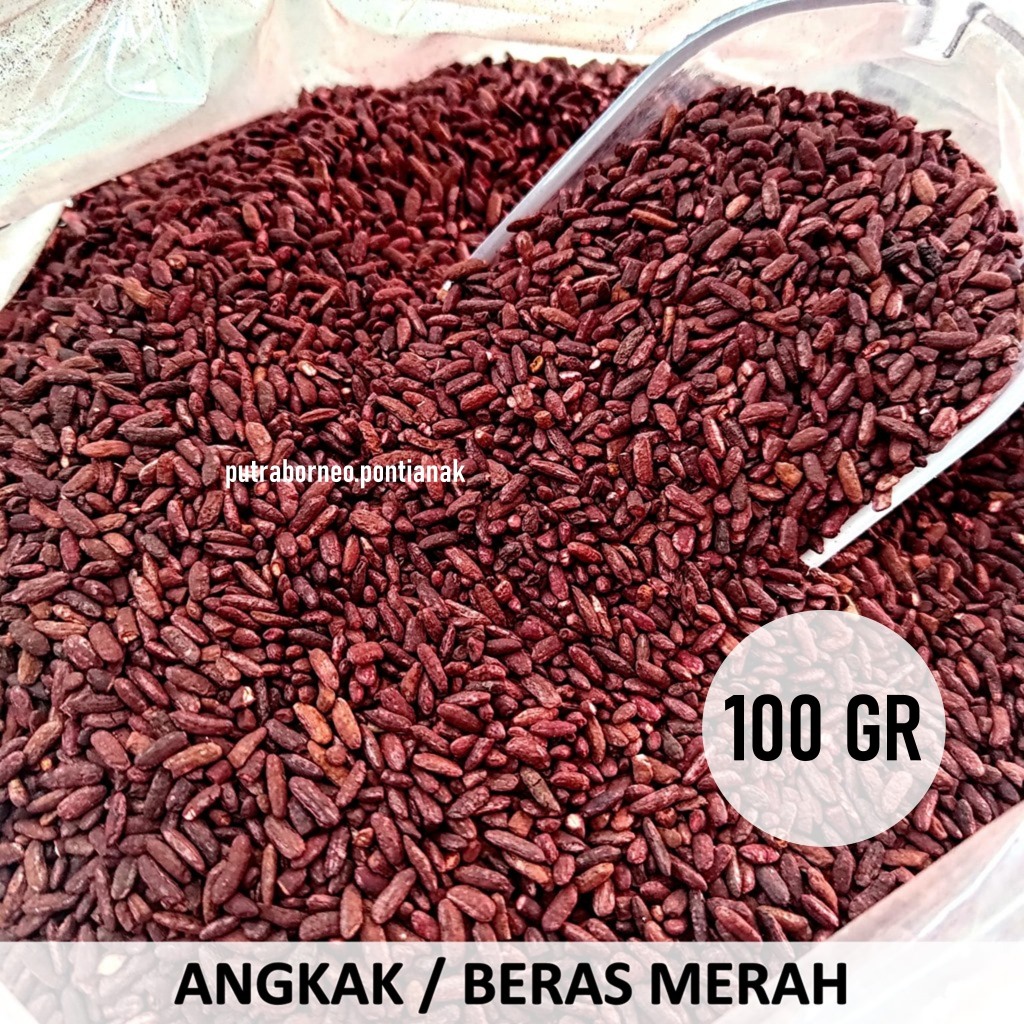 Jual Angkak Merah 100 gr / Beras Angkak / Angkhak Red Yeast Rice Demam ...