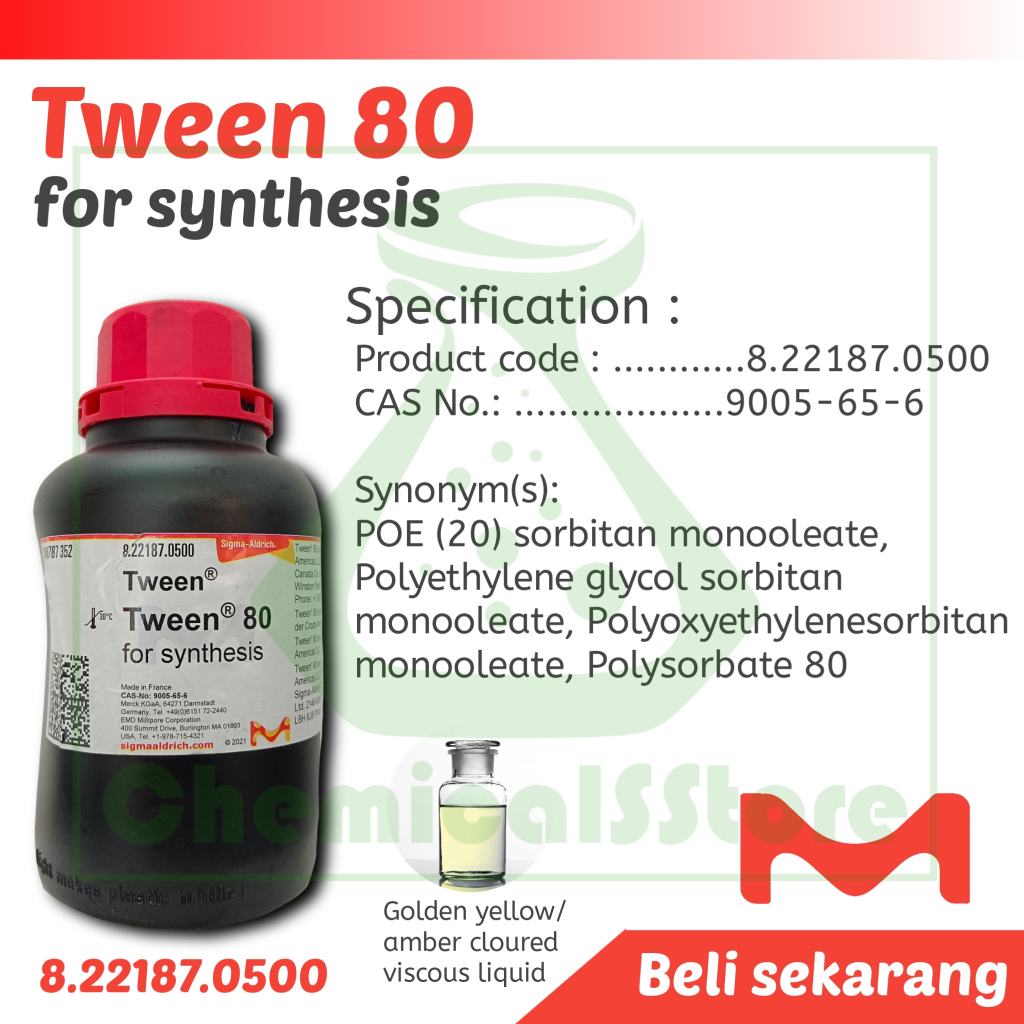 Jual Tween 80 | for synthesis Repack | Shopee Indonesia