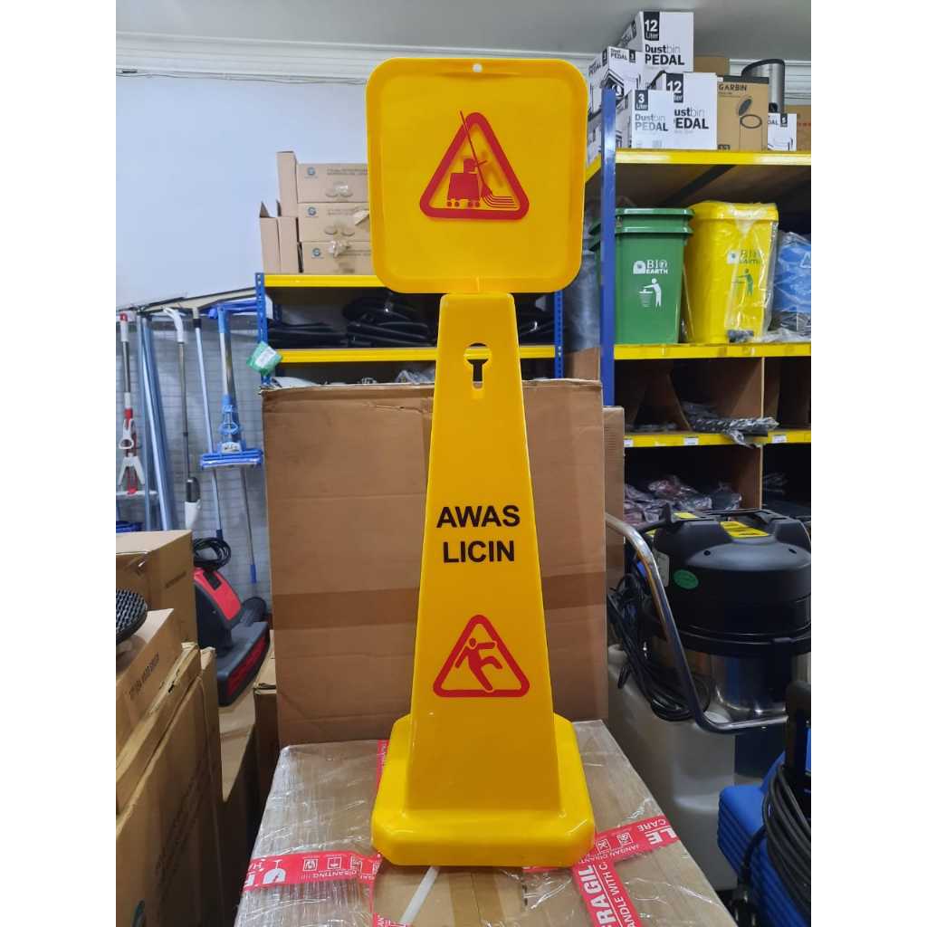 Jual Wet Floor Sign Cone Besar & Kecil | Papan Awas Lantai Licin ...