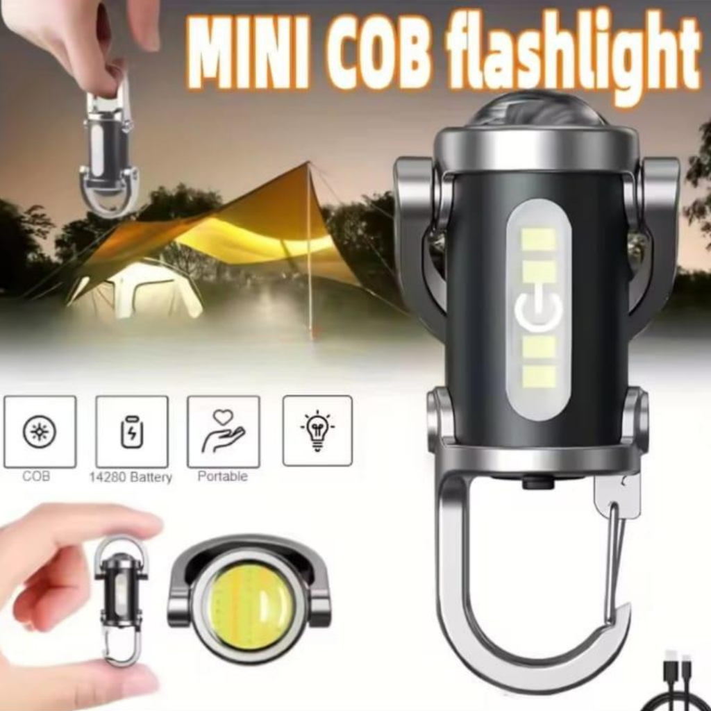 SENTER CAMPING UKURAN MINI BISA DIGANTUNG DAN TERDAPAT DUA MODE / SENTER CAMPING MULTIFUNGSI