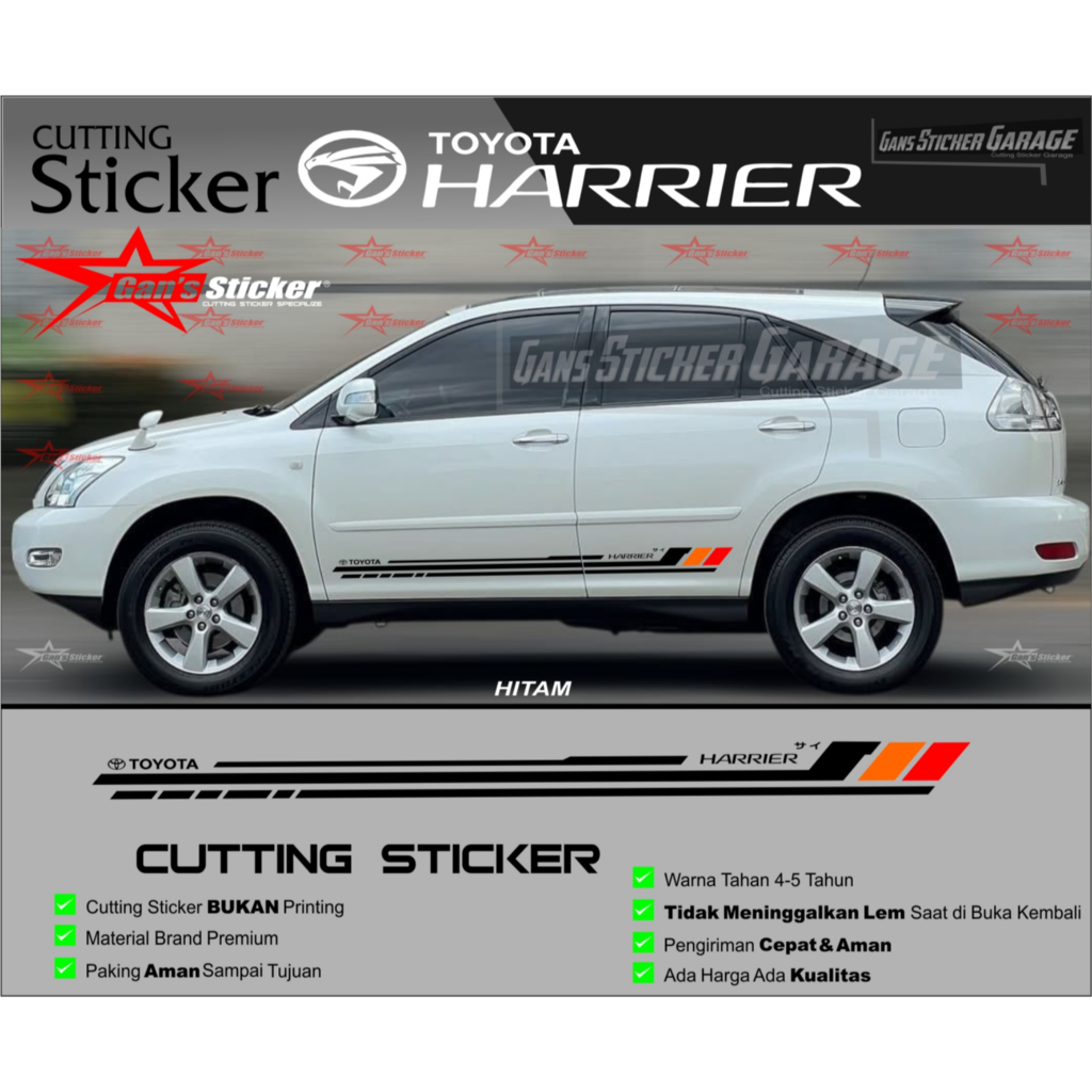 Jual Toyota harrier Cutting sticker Aksesoris Sticker | Shopee Indonesia