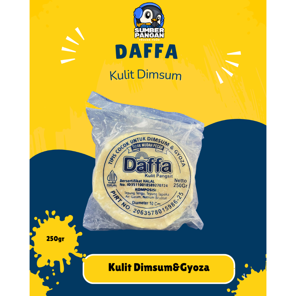Jual Daffa Kulit Dimsum & Gyozan Halal 250gr ukuran 10cm | Shopee Indonesia