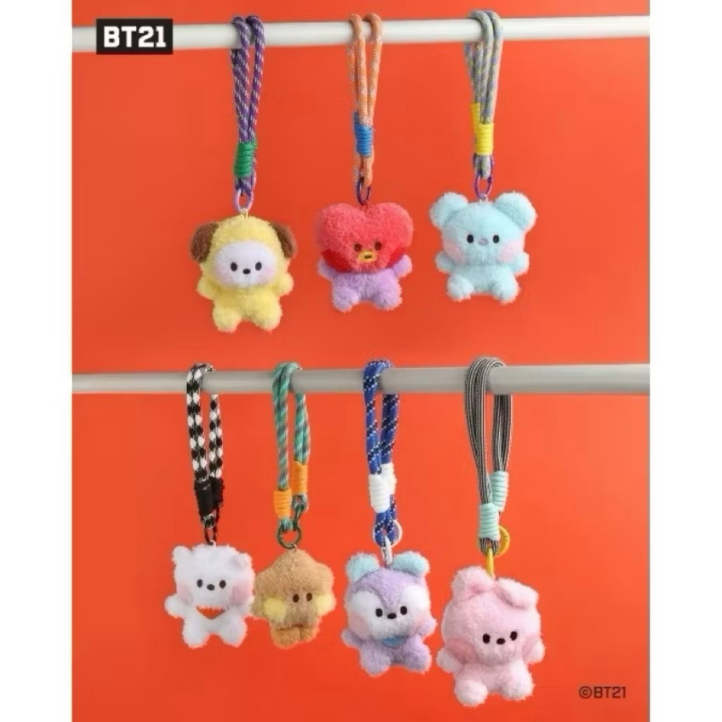 Jual [READY STOCK] OFFICIAL BTS BT21 MININI PLUSH KEYRING ROPE BASIC ...