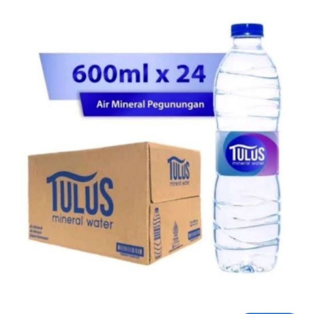 Jual Air Mineral Tulus Botol 600ml x 24 (1 Dus) | Shopee Indonesia