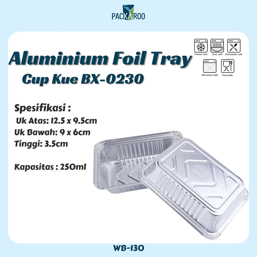 Alumunium Foil Cup 250ml + Tutup