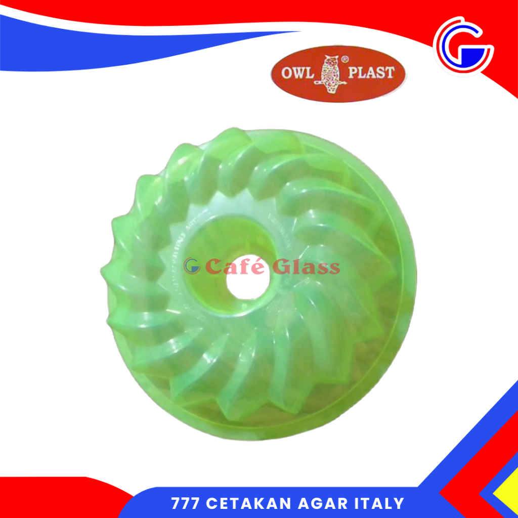 Cetakan Puding Jumbo - Cetakan Agar Jelly Plastik - 777 Italy Owl Plast - Cetakan Bolu Ketan Hitam