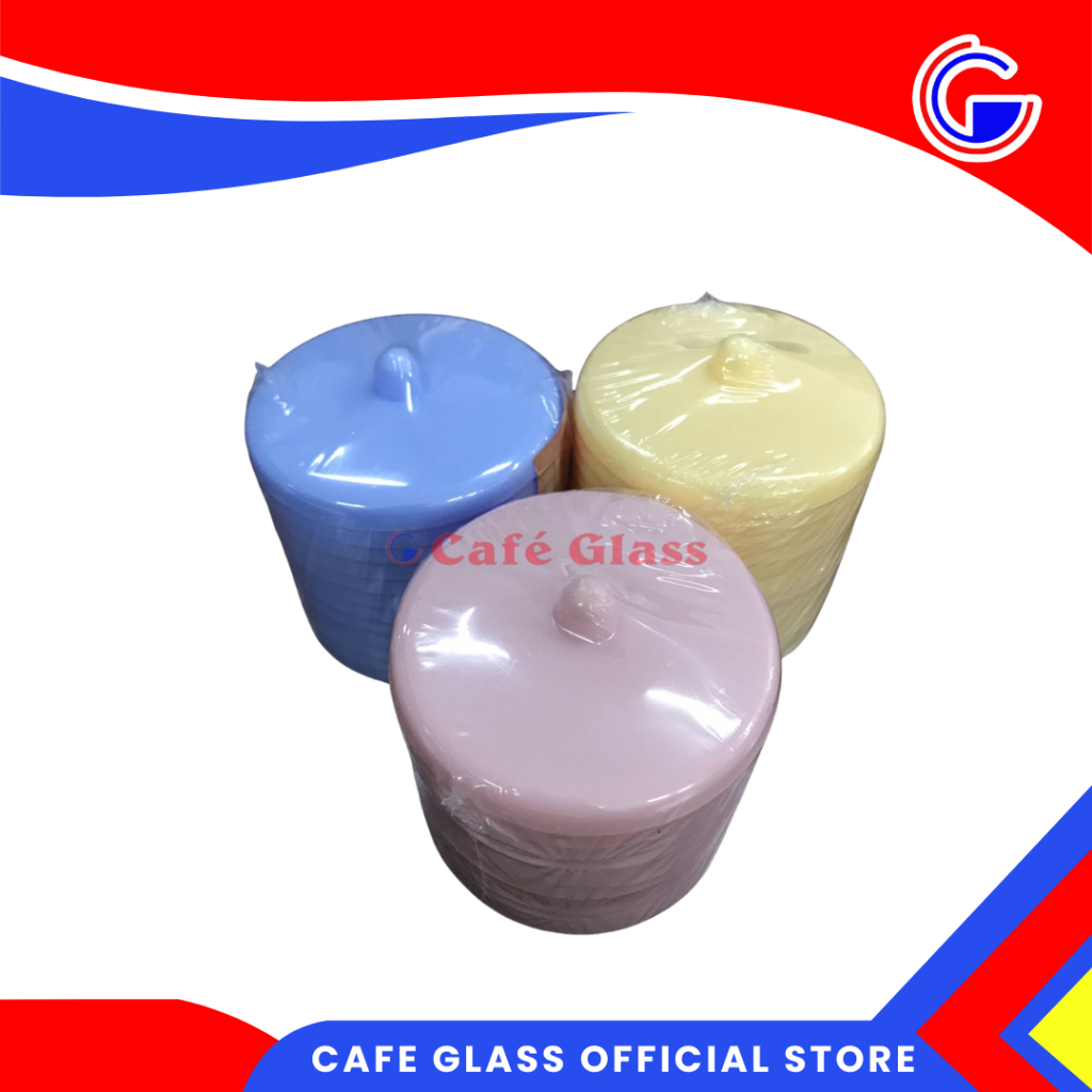 Tutup Gelas Dan Tatakan Plastik 6 Set I Tutup Gelas Anti Pecah I Tutup Gelas Minowa 9 Cm I T-080