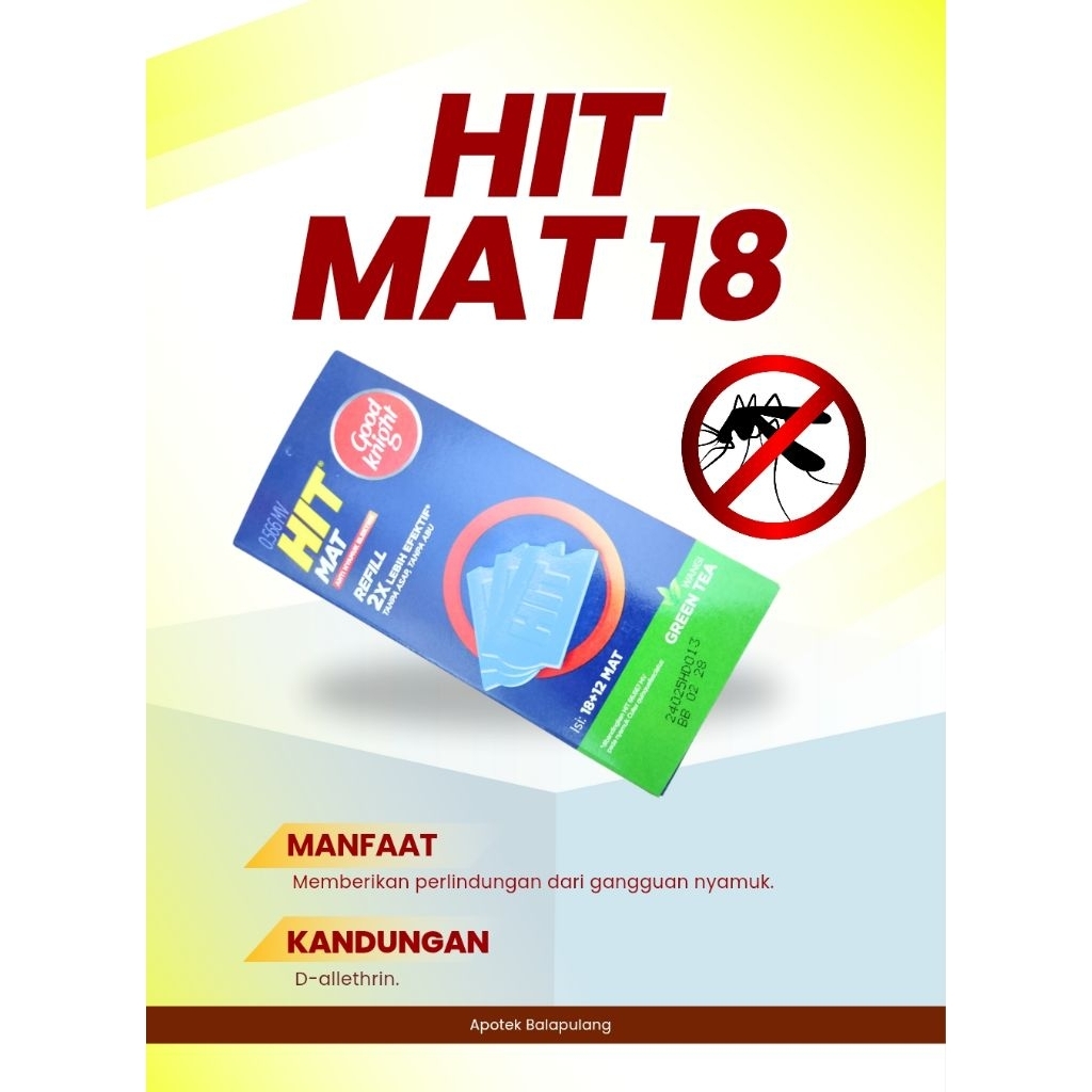 Jual HIT MAT isi 18 refill | Shopee Indonesia