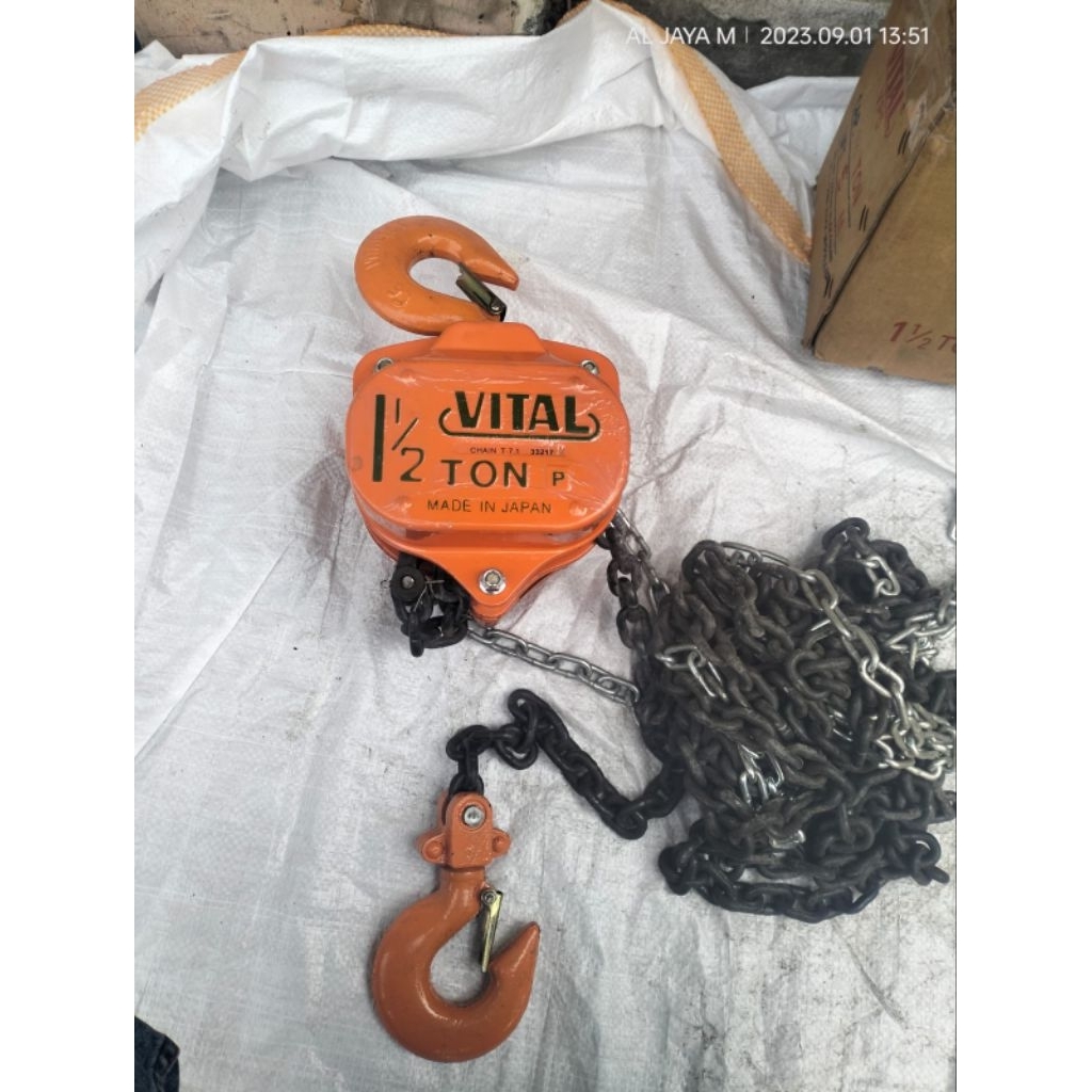 Jual CHAIN BLOCK 1.5 TON X 15 METER VITAL MADE IN JAPAN | Shopee Indonesia