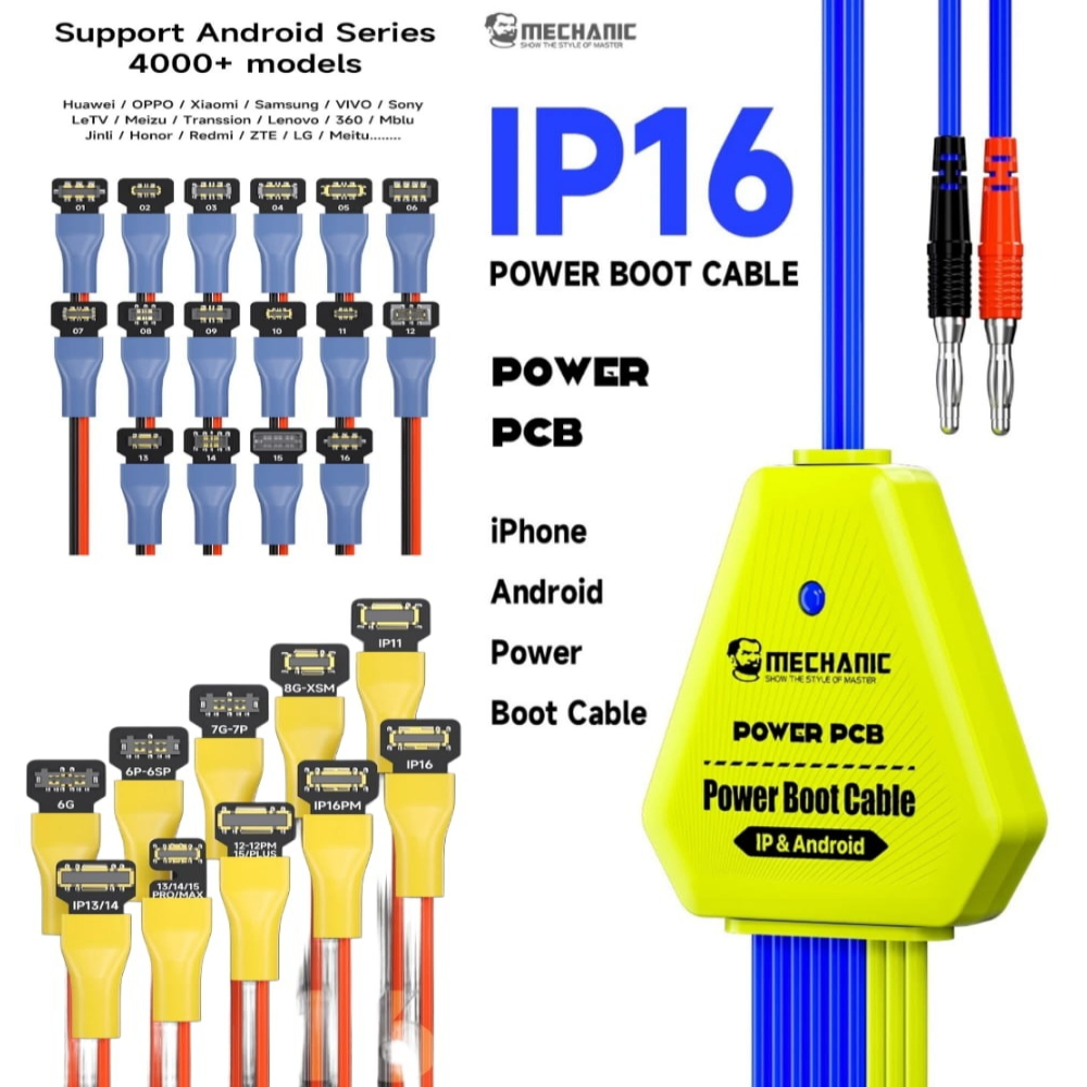 Jual KABEL POWER SUPPLY MECHANIC IPHONE ANDROID Power Boot Cable Power ...