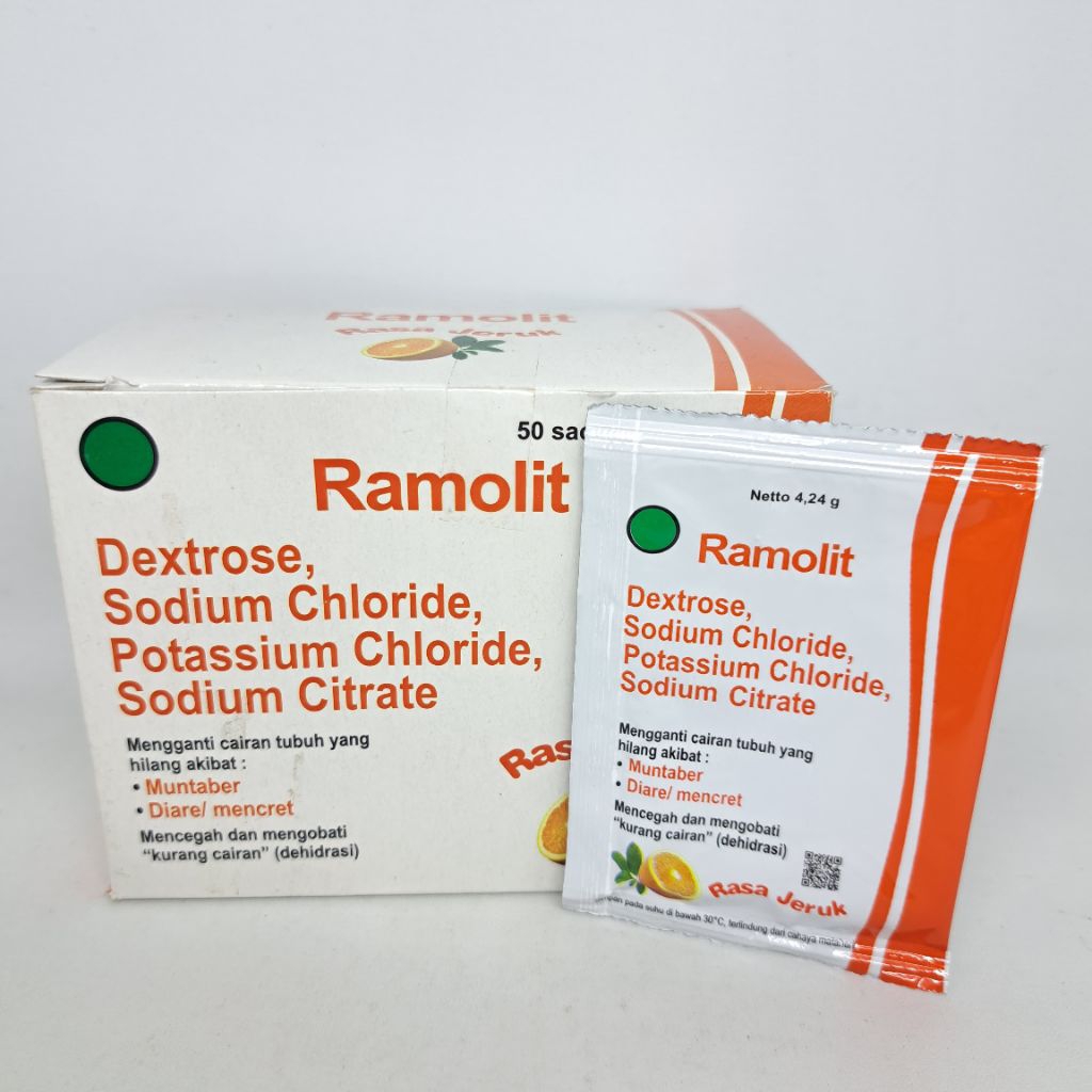Jual RAMOLIT RASA JERUK SACHET / ORALIT SERBUK / MENCEGAH DEHIDRASI ...