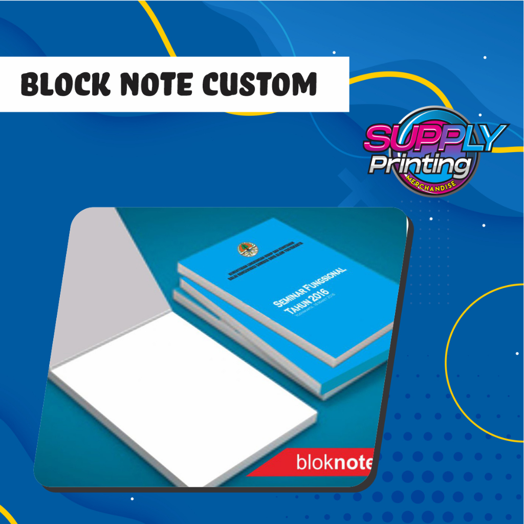 Jual Blocknote Block Note Notes A6 isi 30 lembar polos Seminar MURAH ...