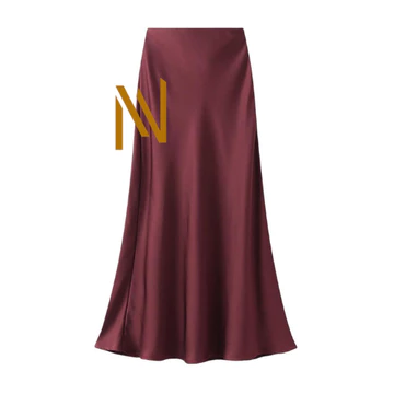 Rok Satin Silk Premium Rok A Line Rok Satin Maxi Skirt Duyung Size S XXXL