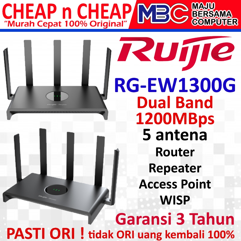 Jual Router Ruijie RG-EW1300G 5G Dual Band 1300 Mbps Router Access ...