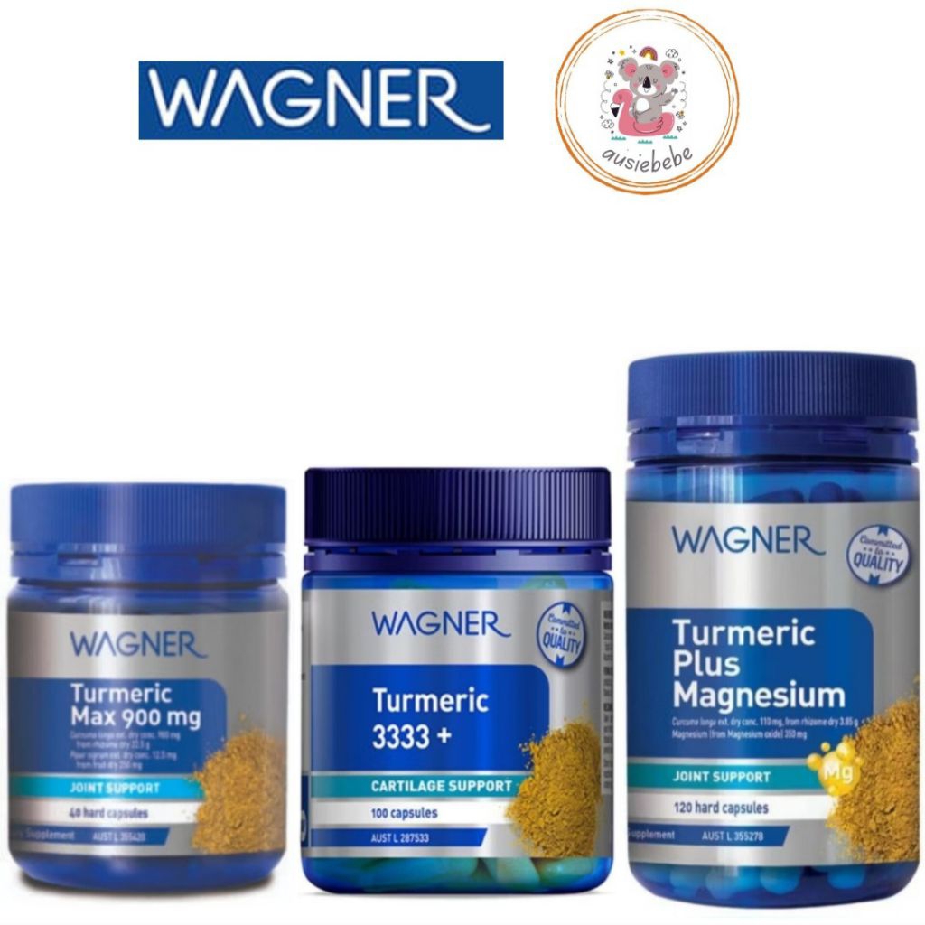 Jual Wagner Turmeric Max 900mg 40 Capsules / Turmerix 3333+ 100 ...