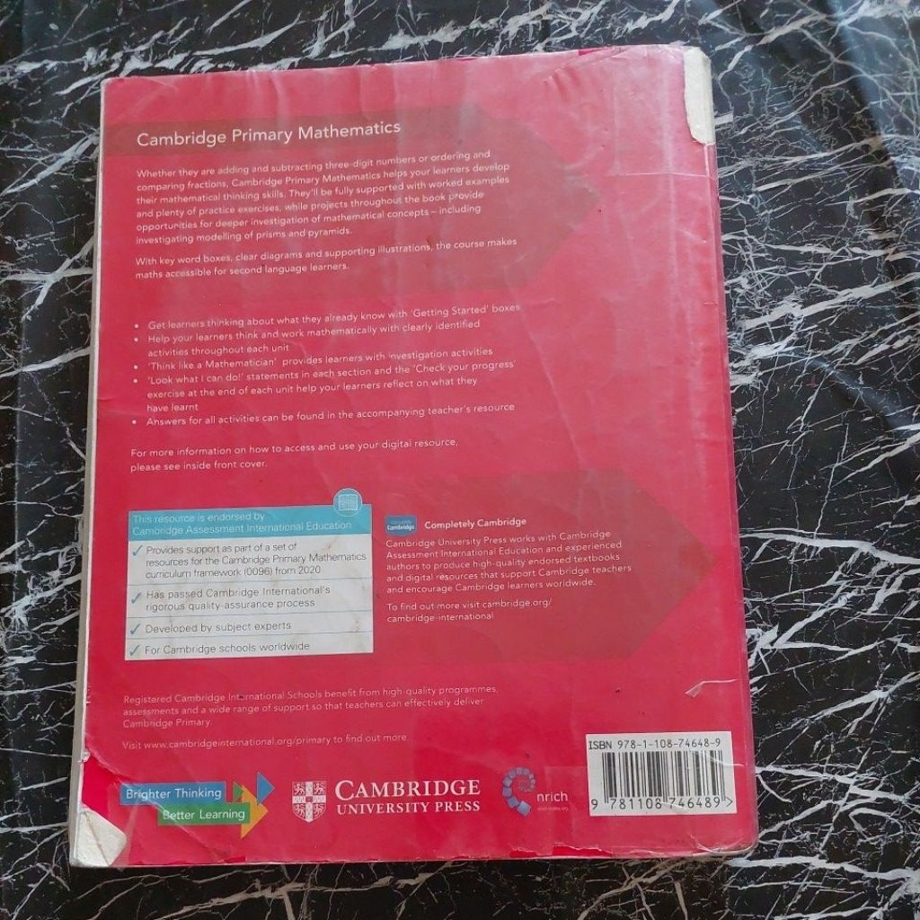 Jual CAMBRIDGE PRIMARY MATHEMATICS LEARNERS BOOK 3 SECOND EDITION ...