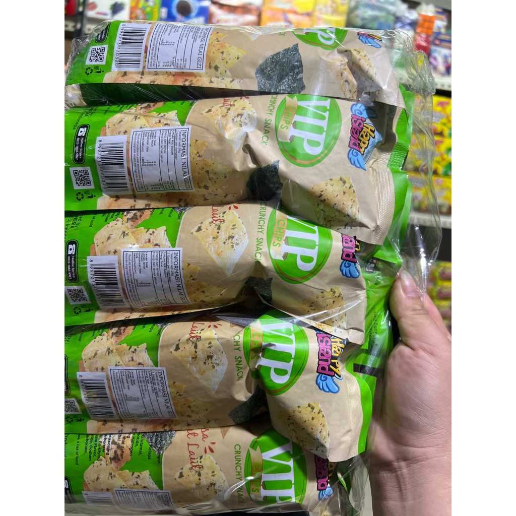 Jual Chiki VIP rasa rumput laut 1 pack isi 10 pcs | Shopee Indonesia