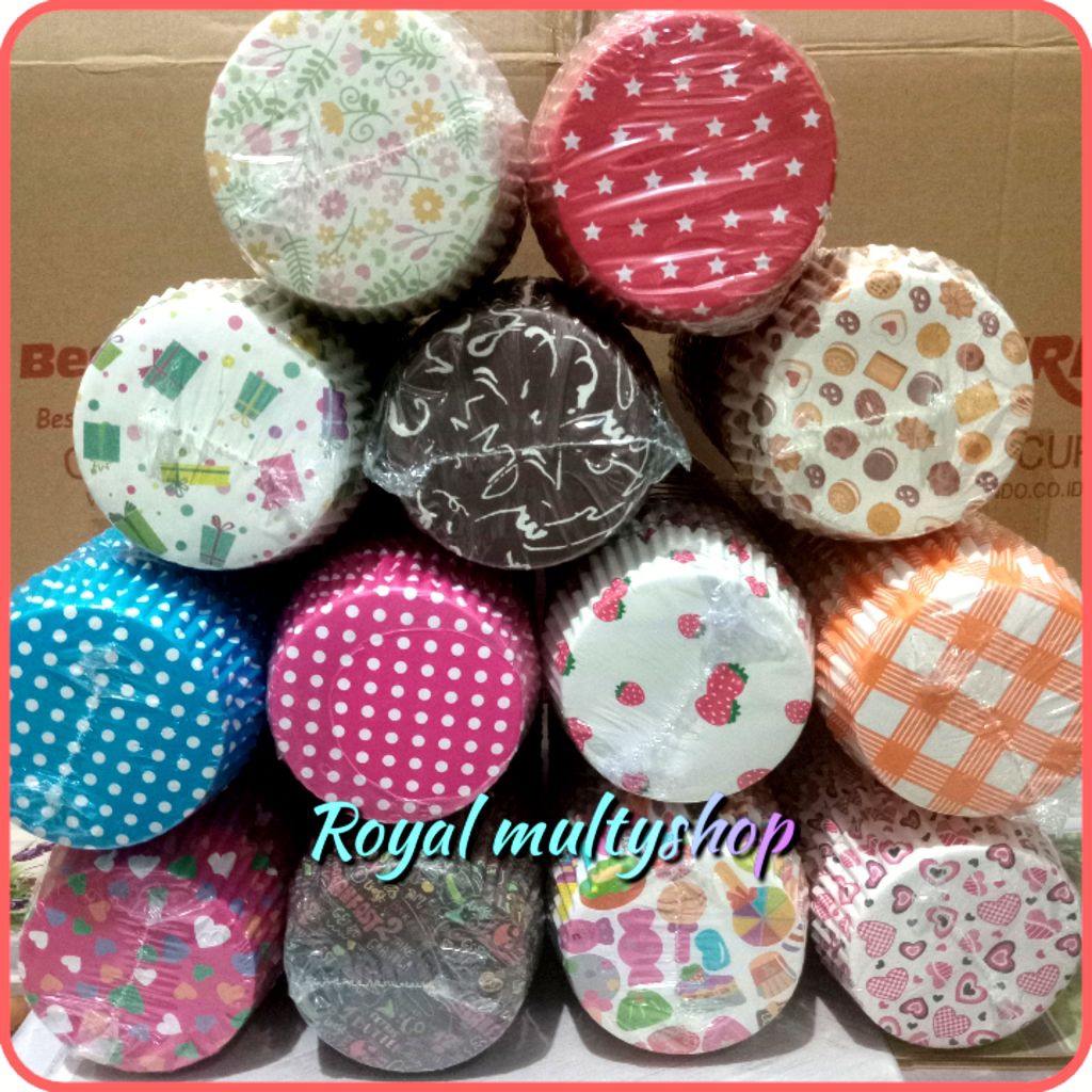 Jual Cup roti laminasi Dm bulat 8 ( VARIAN ) isi 50 pcs #PLASTIK OPP ...