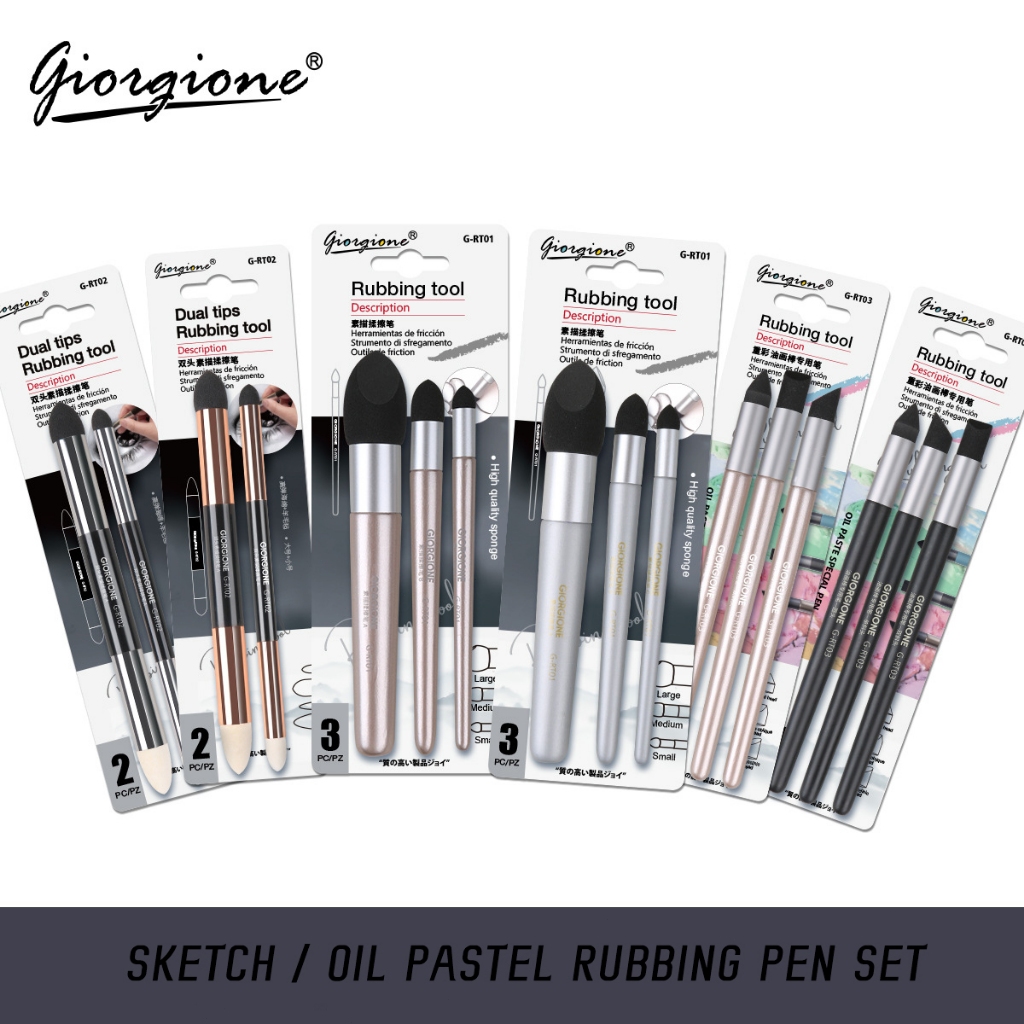 Jual [Ready] 3Pcs Giorgione Rubbing Tool Charcoal Pencil Sketch ...