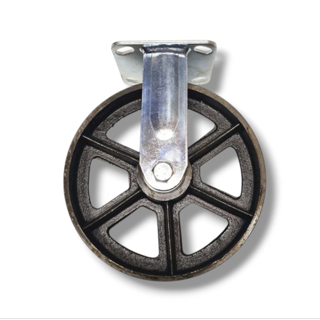 Jual RODA TROLI BESI HEAVY DUTY 8 INCH ( MATI/RIGID ) | Shopee Indonesia