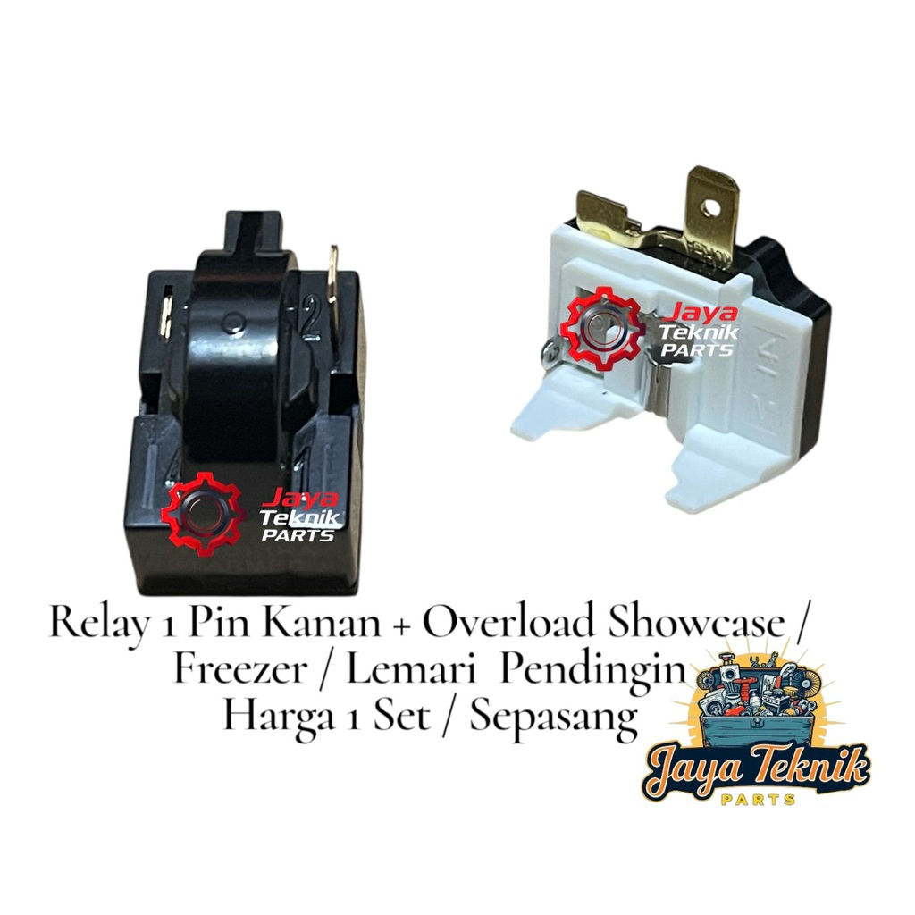Jual Set Relay 1 Pin Kanan Ptc Overload Showcase / freezer / Lemari ...