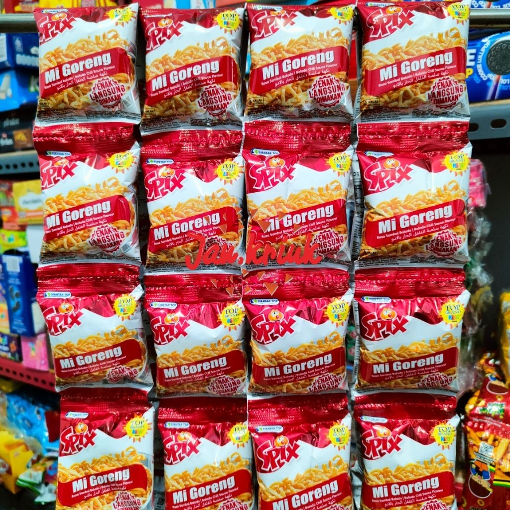 Jual Spix Mi Goreng dan Tictic Snack mie kemasan renteng isi 10 pcs ...