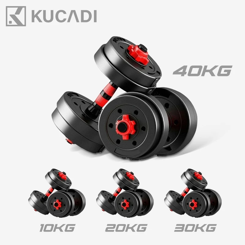 KUCADI/Dumbbell Set /10kg 20kg 30kg 40kg Environmental Barbel Set - foto 1