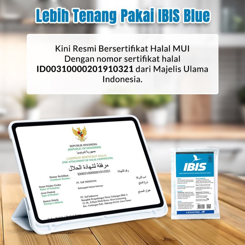 Jual IBIS Blue Ibis Biru Pelembut Roti Kemasan Sachet 10g | Shopee ...