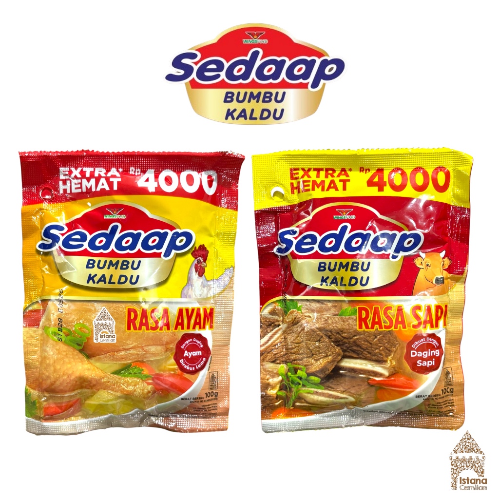 Jual Sedaap Bumbu Kaldu Rasa Ayam / Sapi 100 Gram | Shopee Indonesia
