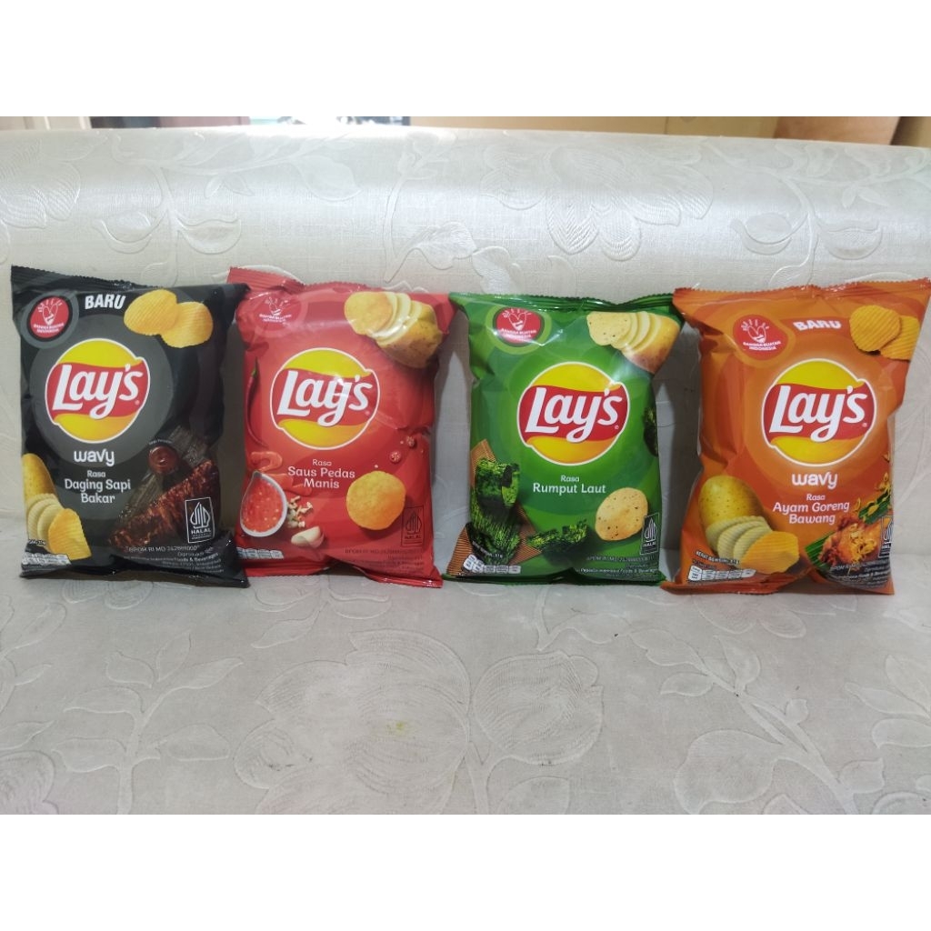 Jual LAYS WAVY BARU 31 GRAM ALL VARIANT / LAYS BARU / LAYS RASA DAGING ...