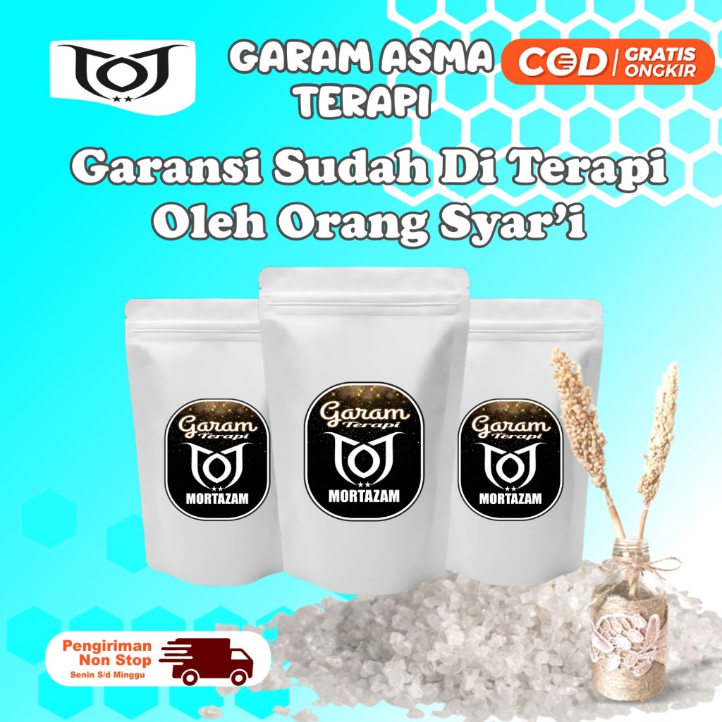 Jual ORIGINAL GARAM TERAPI MORTAZAM 1000Gram | Shopee Indonesia