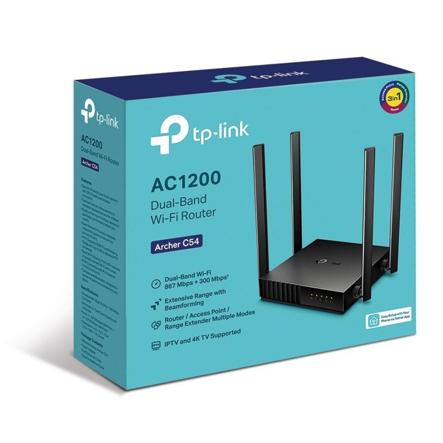 Jual Tp-Link Archer C54 AC1200 Dual-Band Wi-Fi Router Extender - Hitam ...