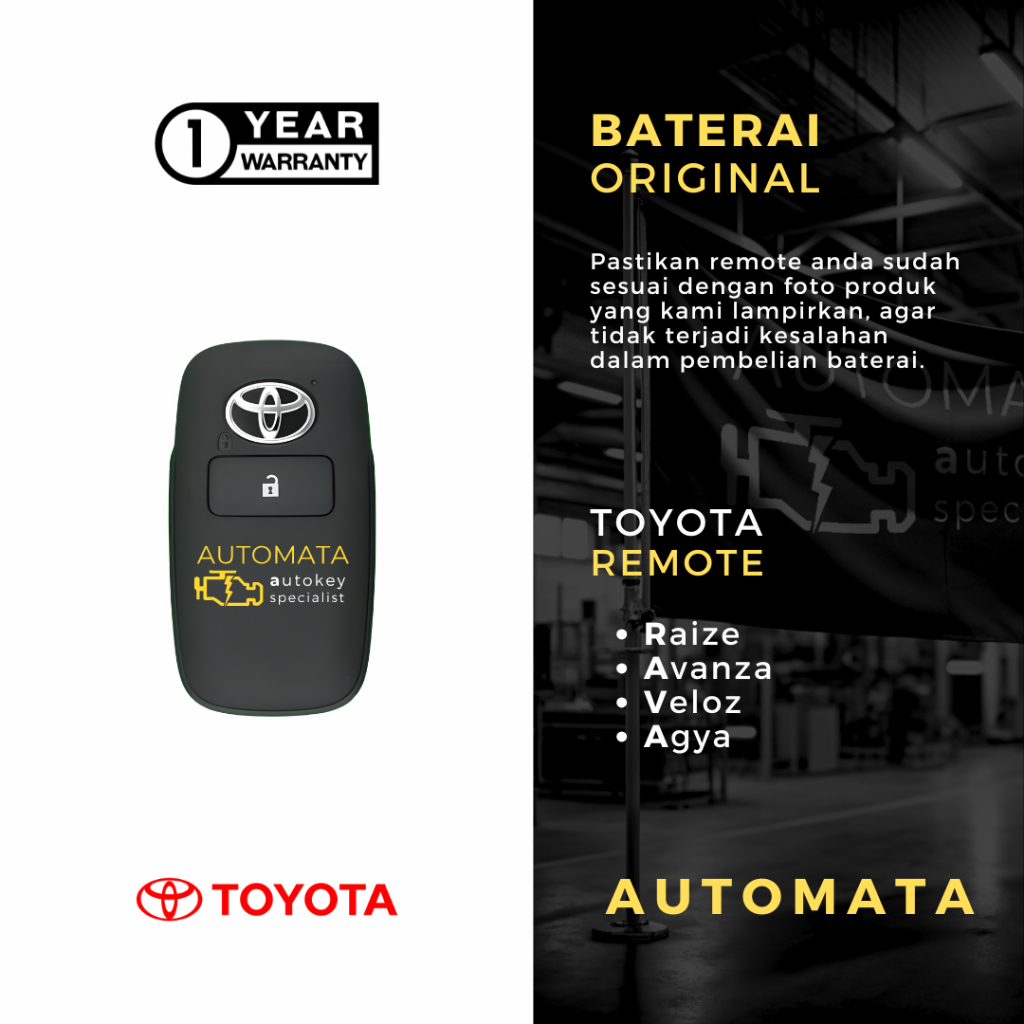 Jual Baterai Remote Toyota New Avanza Original Panasonic | Shopee Indonesia