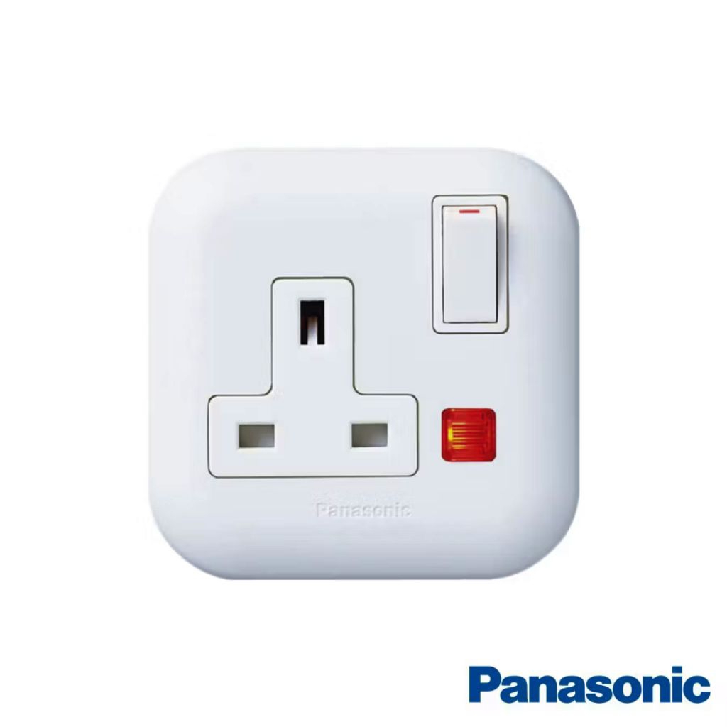 Jual Panasonic Socket Outlet 1Gang DP Swithed With Neon / Stop Kontak ...