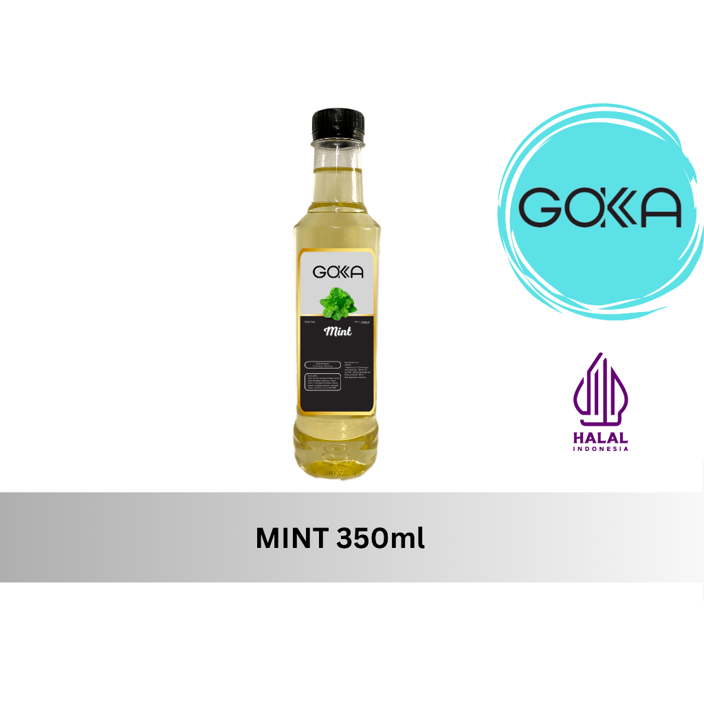 Jual GOKKA Sirup Minuman Rasa Mint 350ml Syrup Premium HALAL | Shopee ...