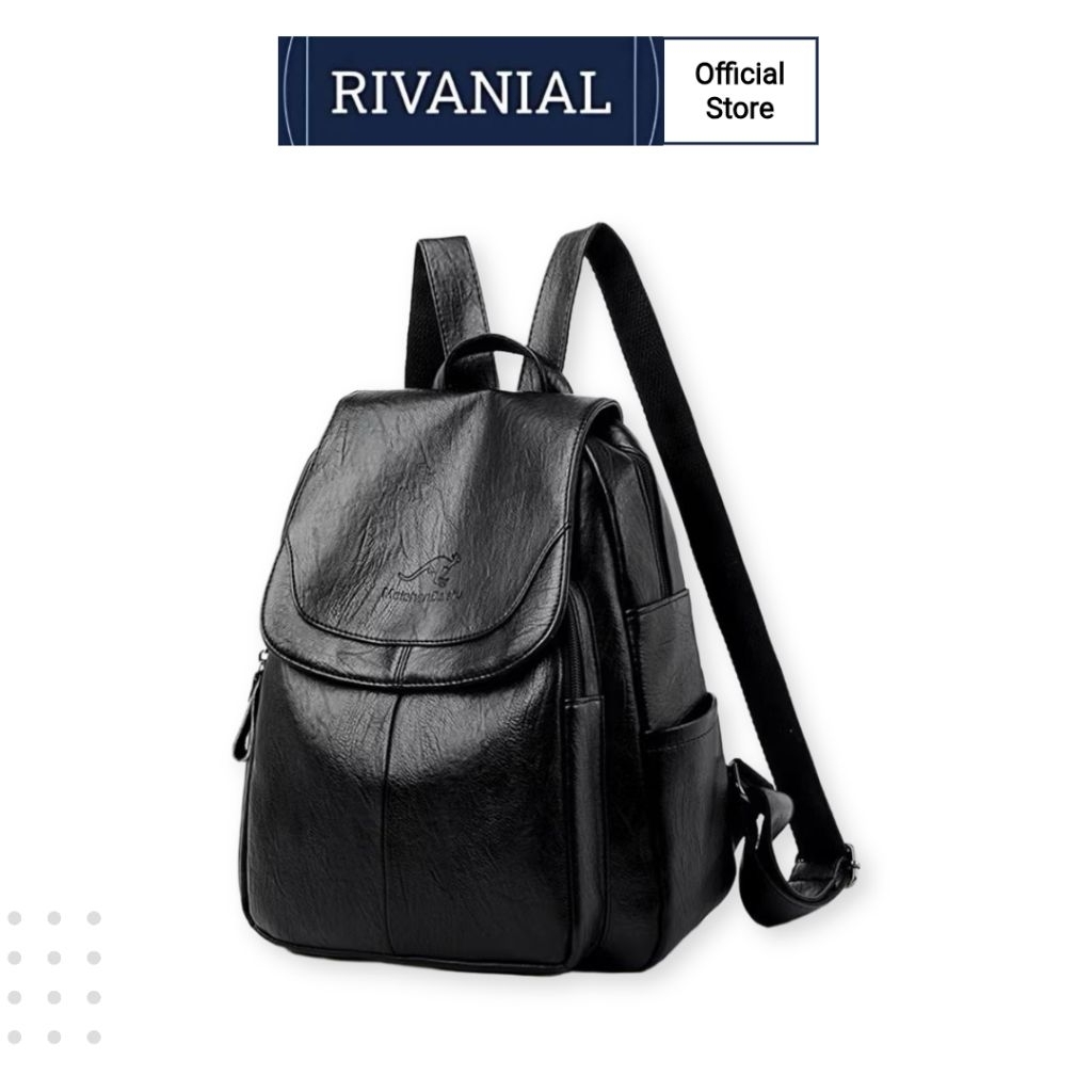 Jual Rivanial Ransel Wanita Merek Mewah 2023 Ransel Kulit Kualitas ...