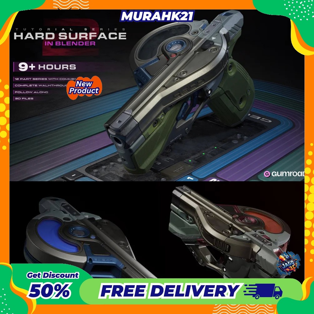 Jual Blender 3D Tutorial Hard Surface In Blender Part 1 | Shopee Indonesia